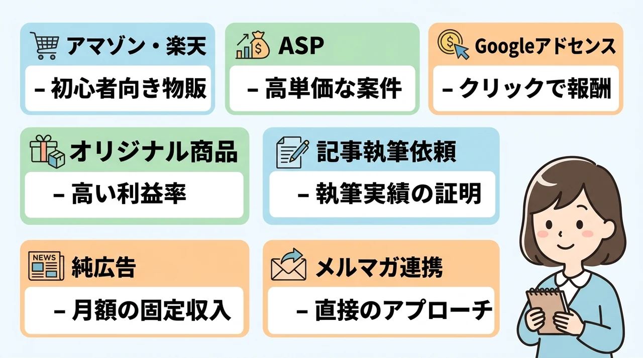 私がAIブログでマネタイズしている方法7選