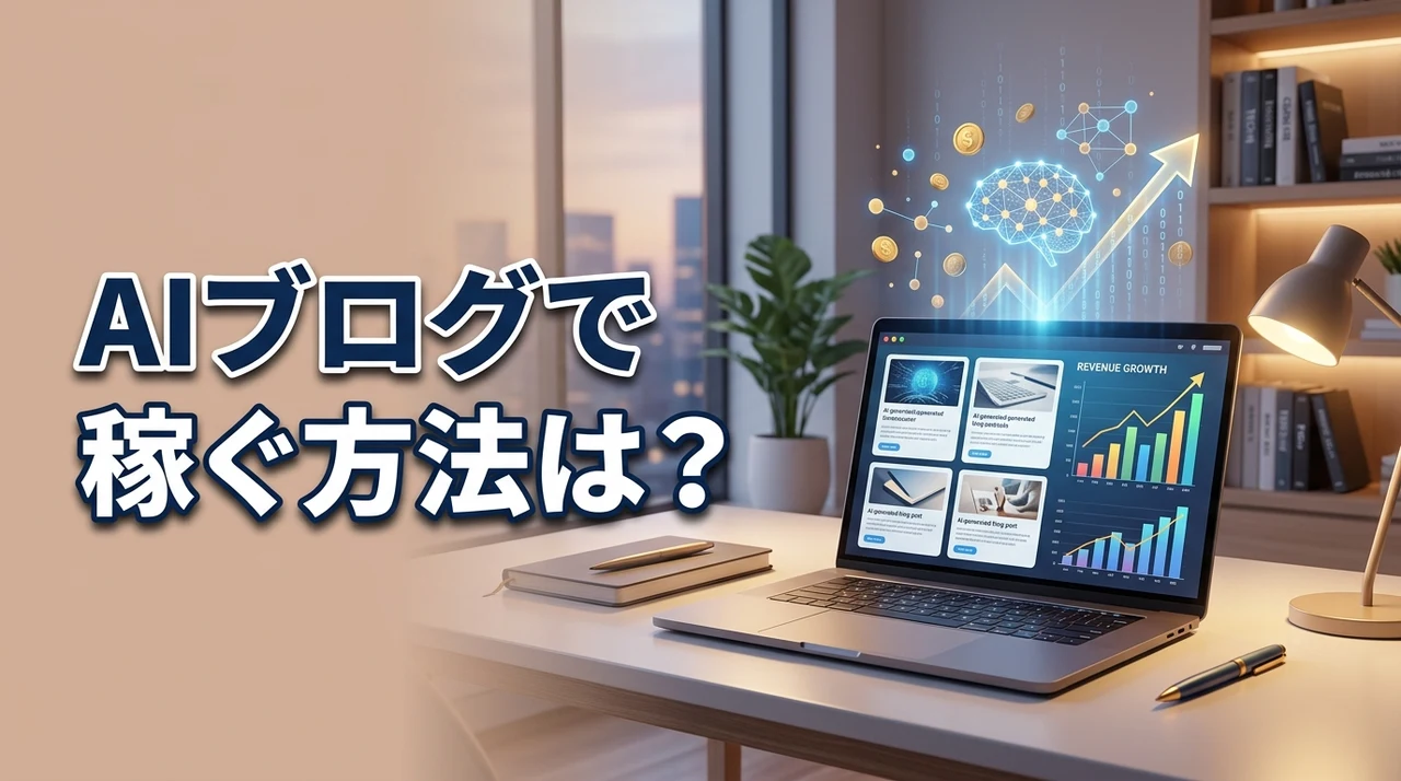 AIブログで稼ぐ方法は？実際に稼いだ金額や手順を公開！