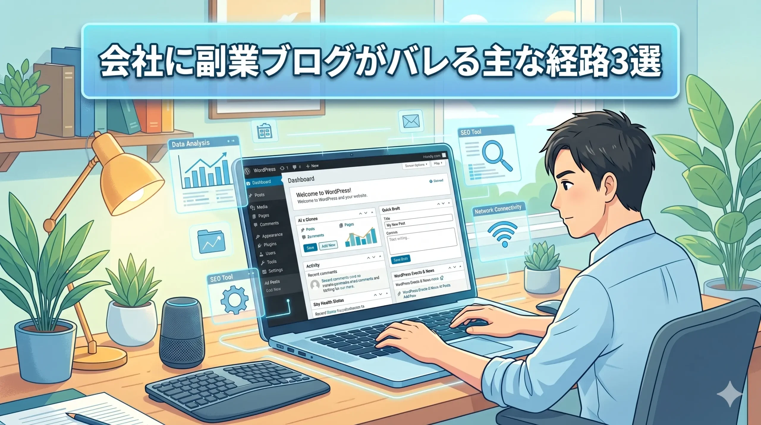 会社に副業ブログがバレる主な経路3選