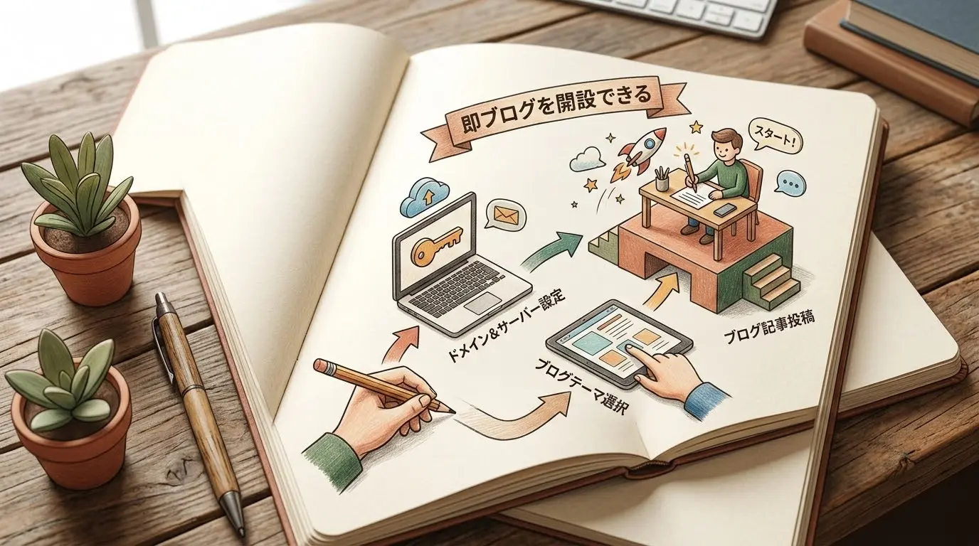 即ブログを開設できる
