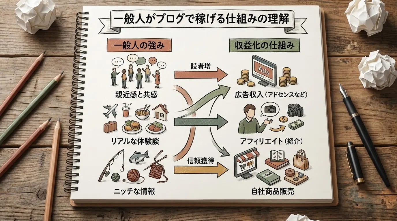 一般人がブログでなぜ稼げるのか理解した