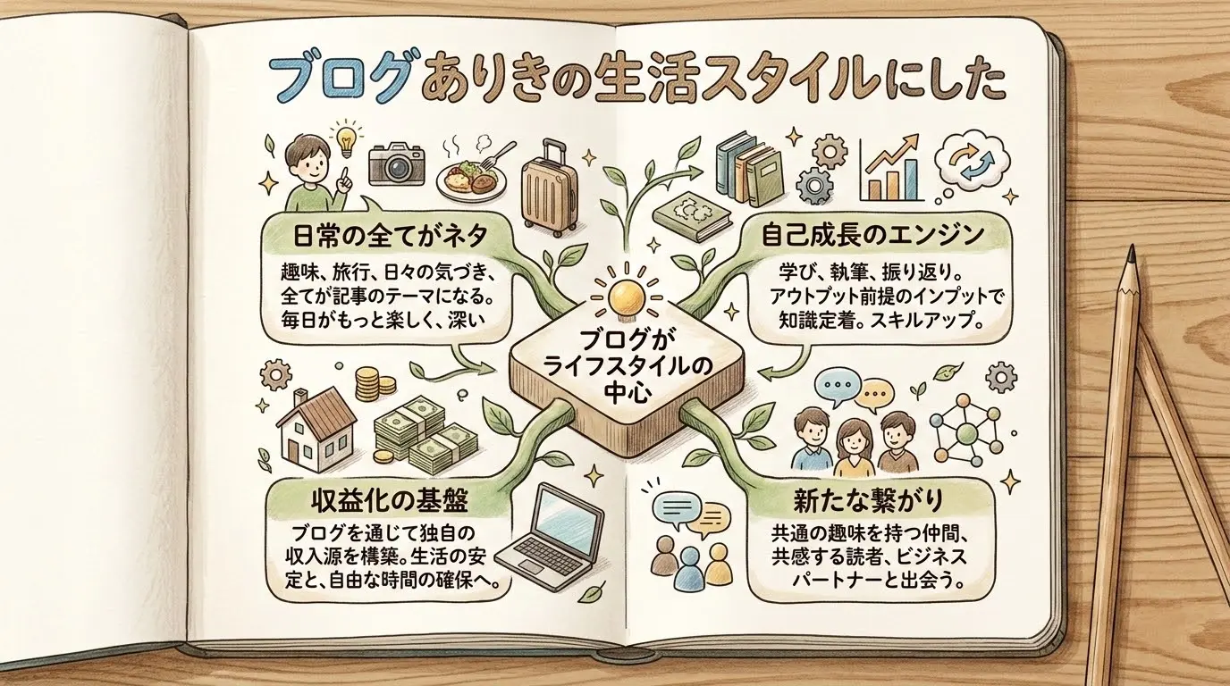 ブログありきの生活スタイルにした