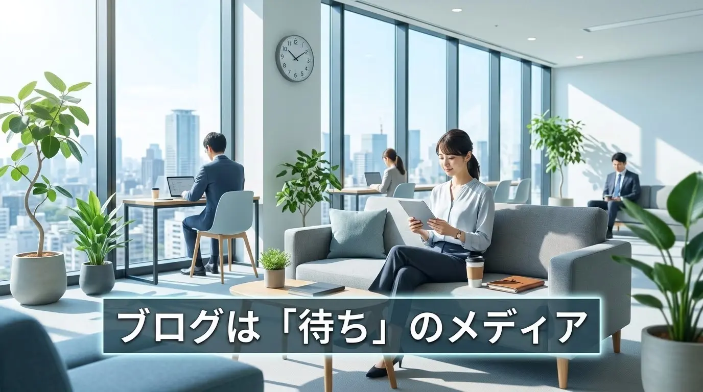 ブログは「待ち」のメディア