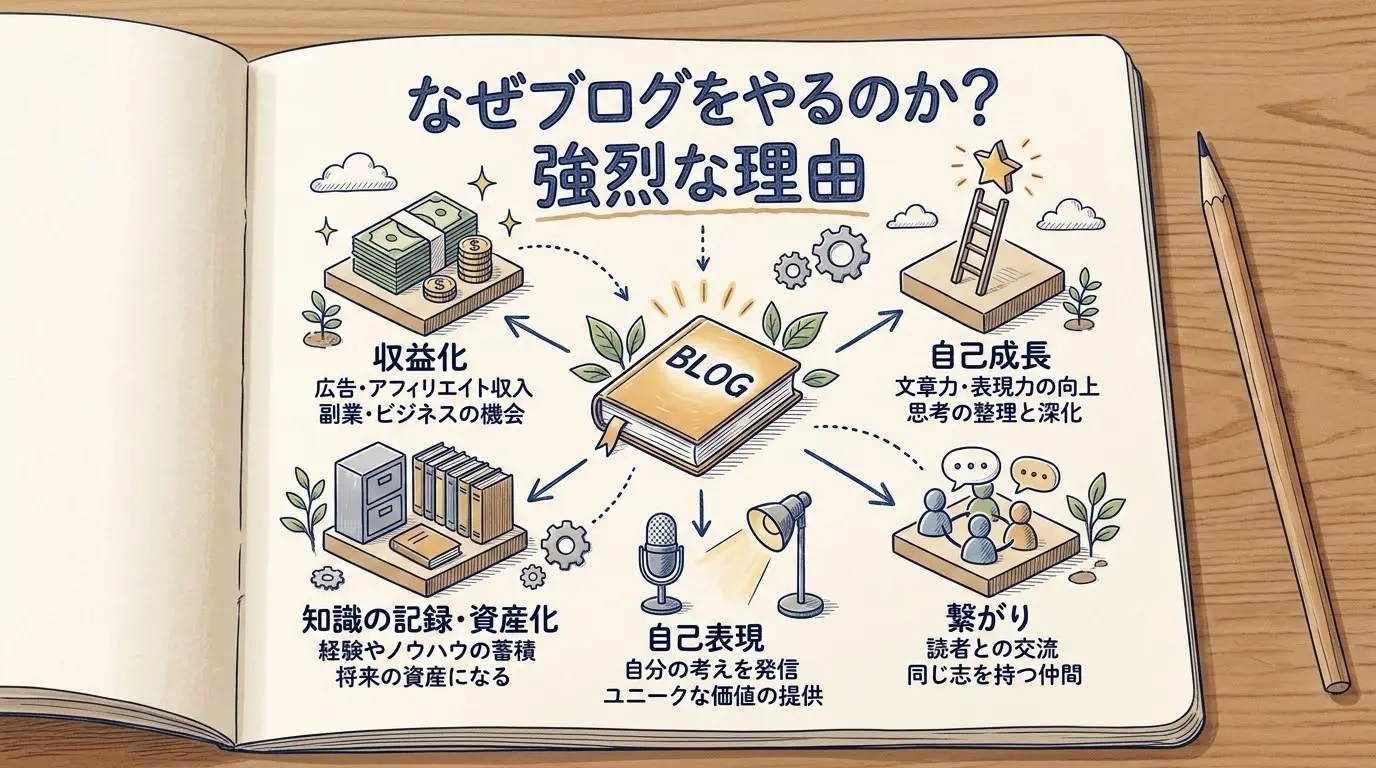 「なぜブログをやるのか？」に対する強烈な理由を書き出した