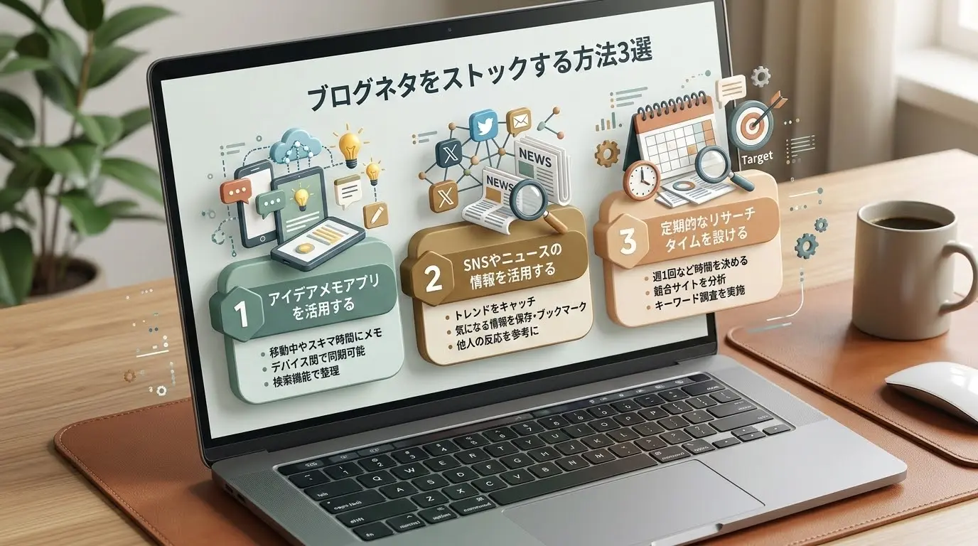 ブログネタをストックする方法3選