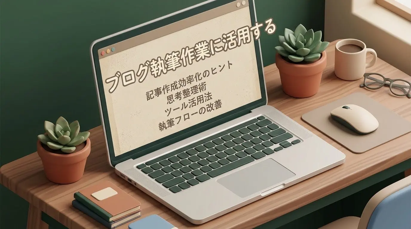 ブログ執筆作業に活用する