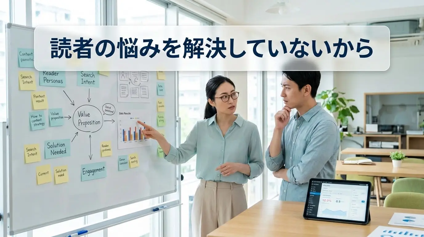 読者の悩みを解決していないから