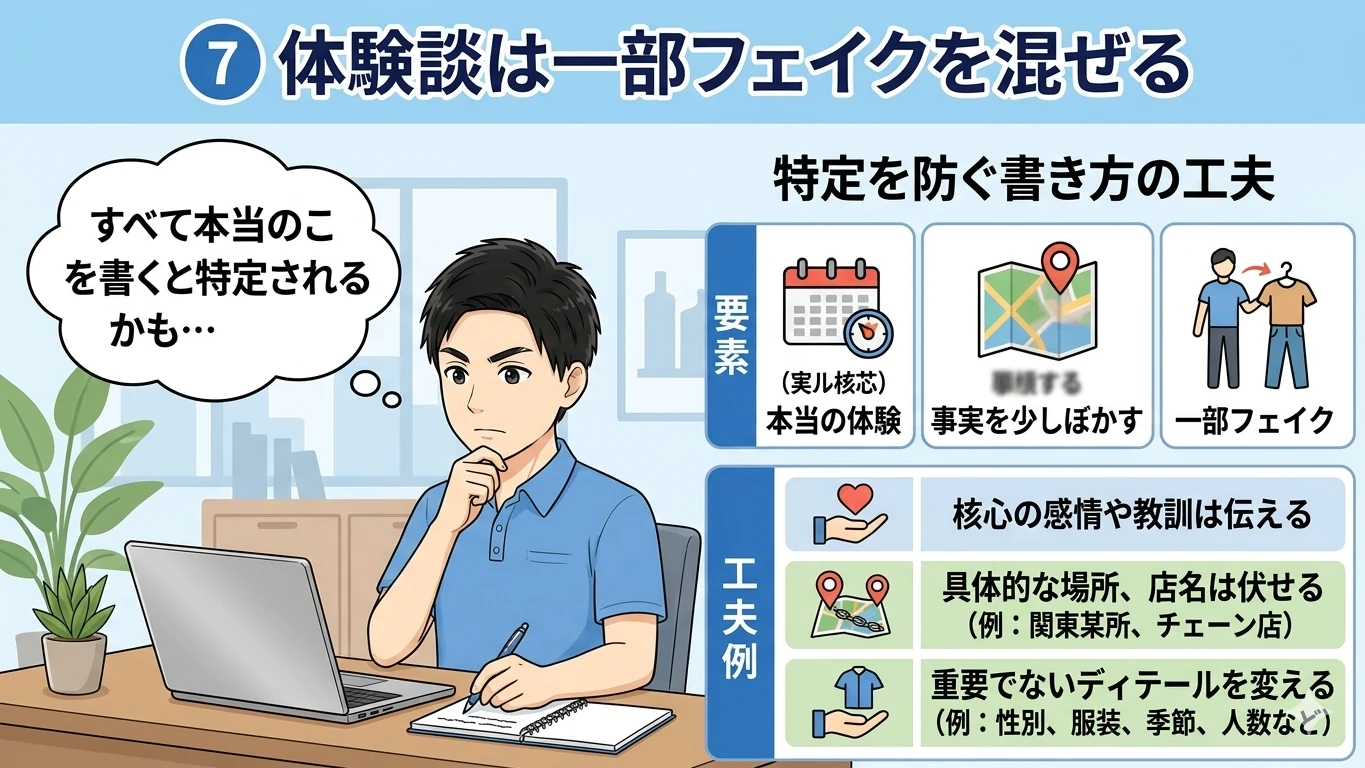 体験談を作り変えるおか君