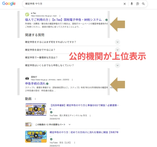 YMYLか確認するためのキーワード検索画面