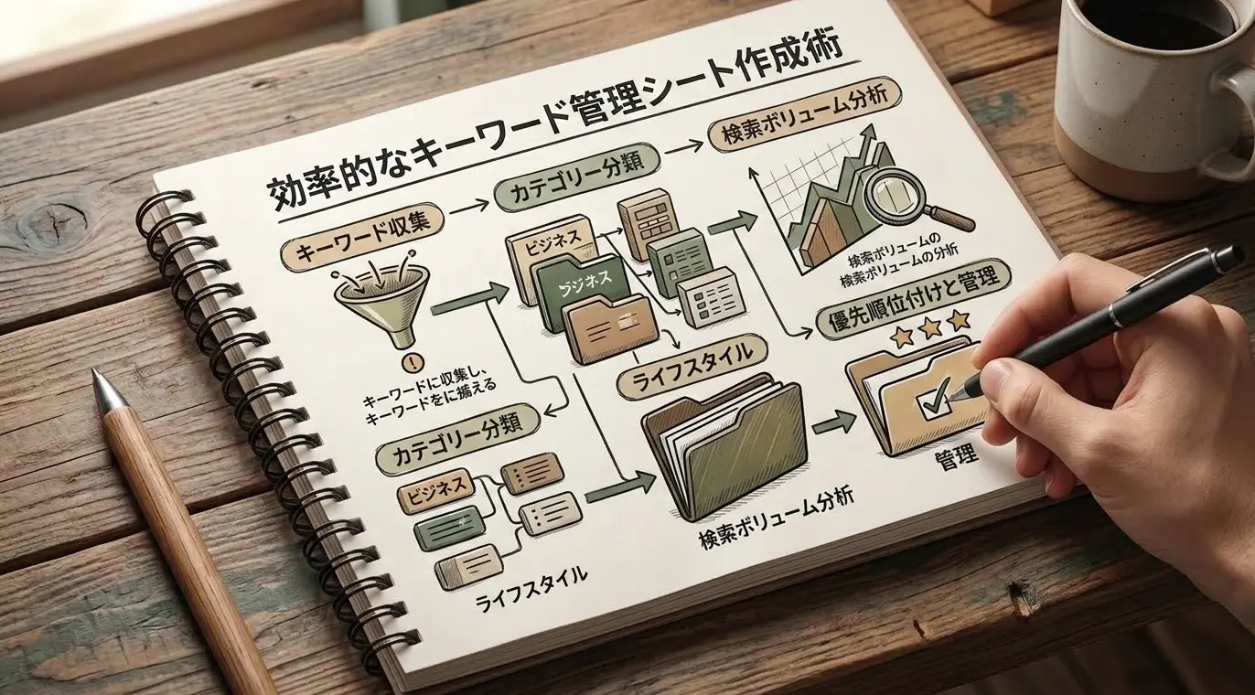 キーワード管理シートを作る