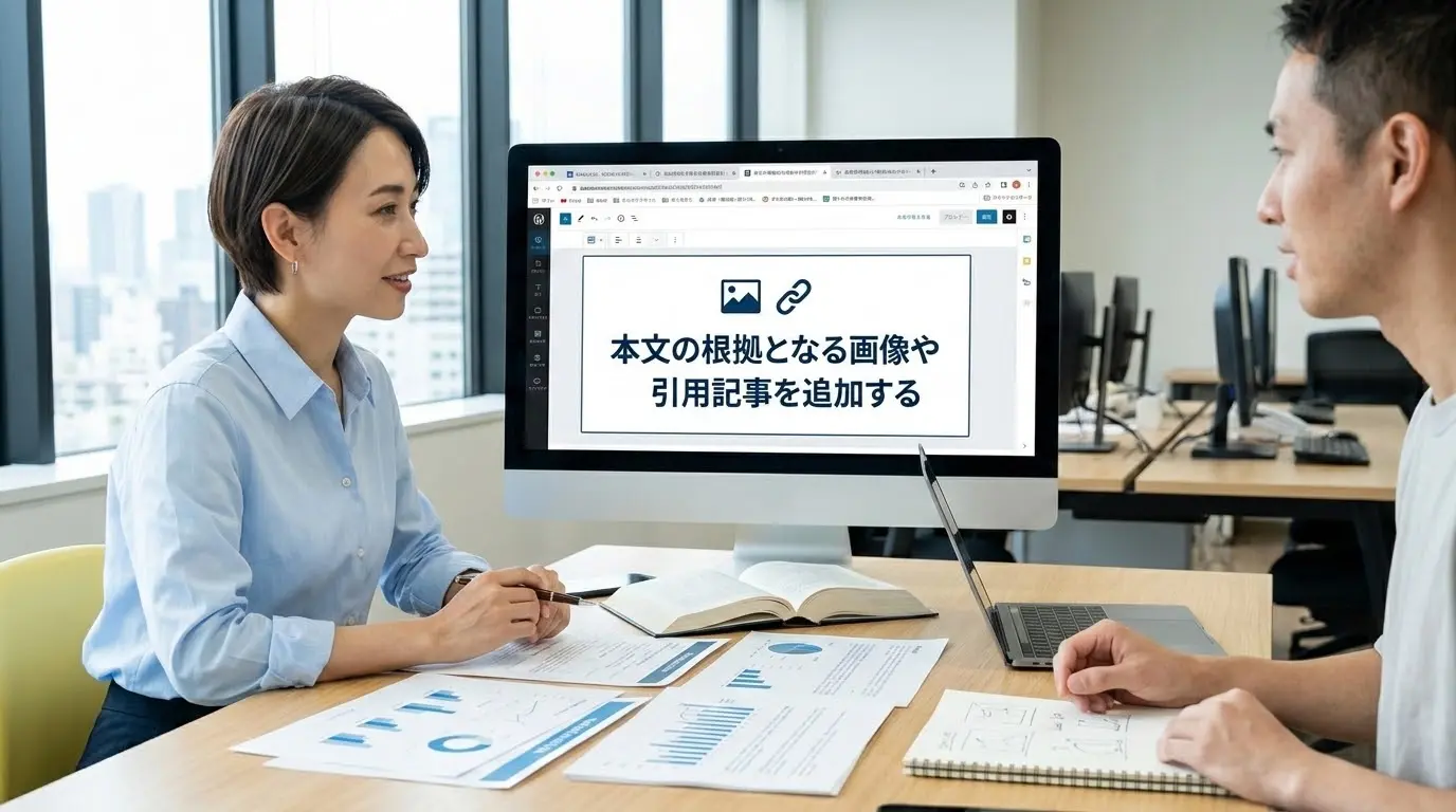 本文の根拠となる画像や引用記事を追加する