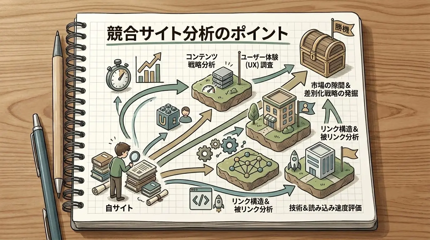ライバルサイトをチェックした
