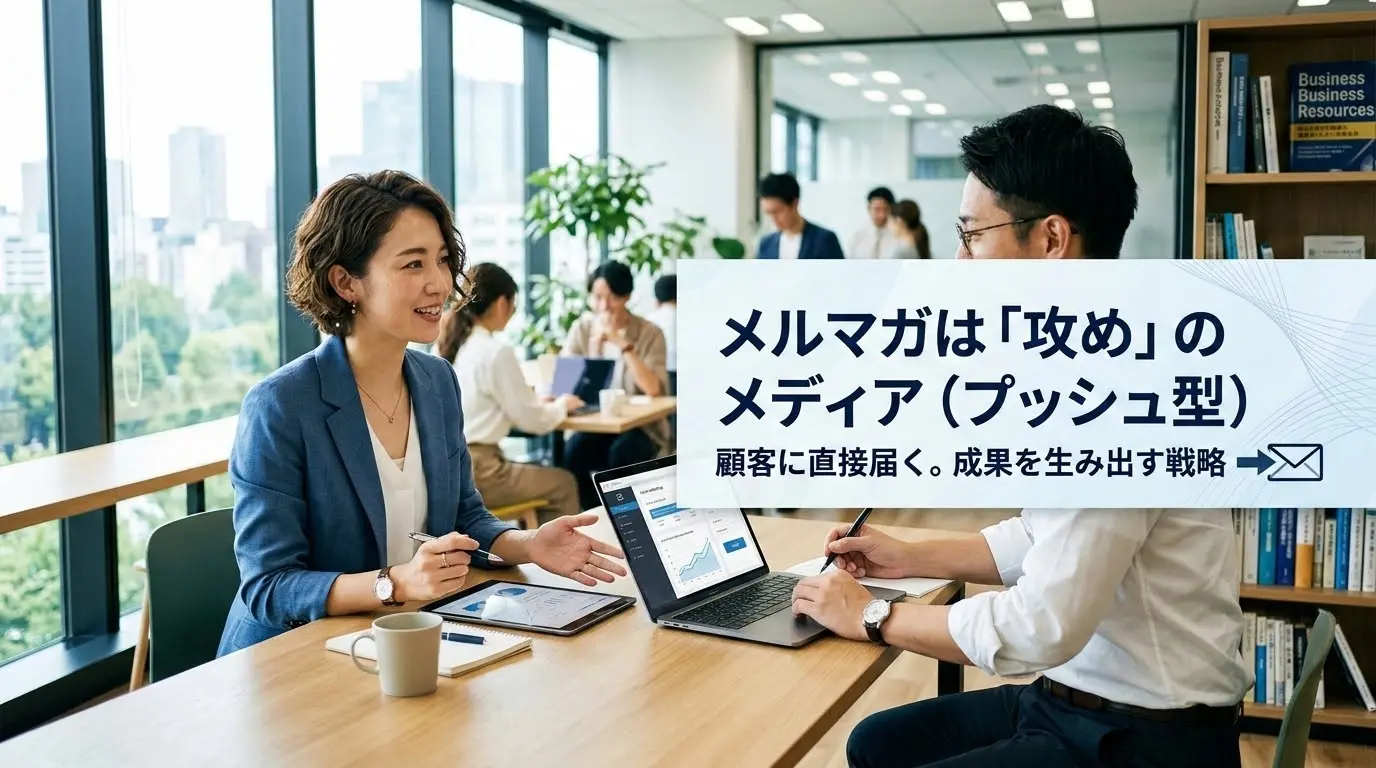 メルマガは「攻め」のメディア(プッシュ型)