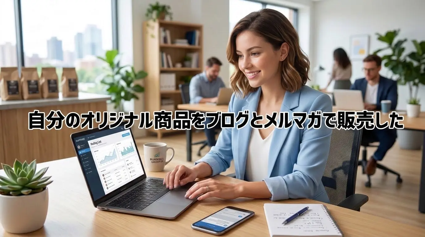 自分のオリジナル商品をブログとメルマガで販売した
