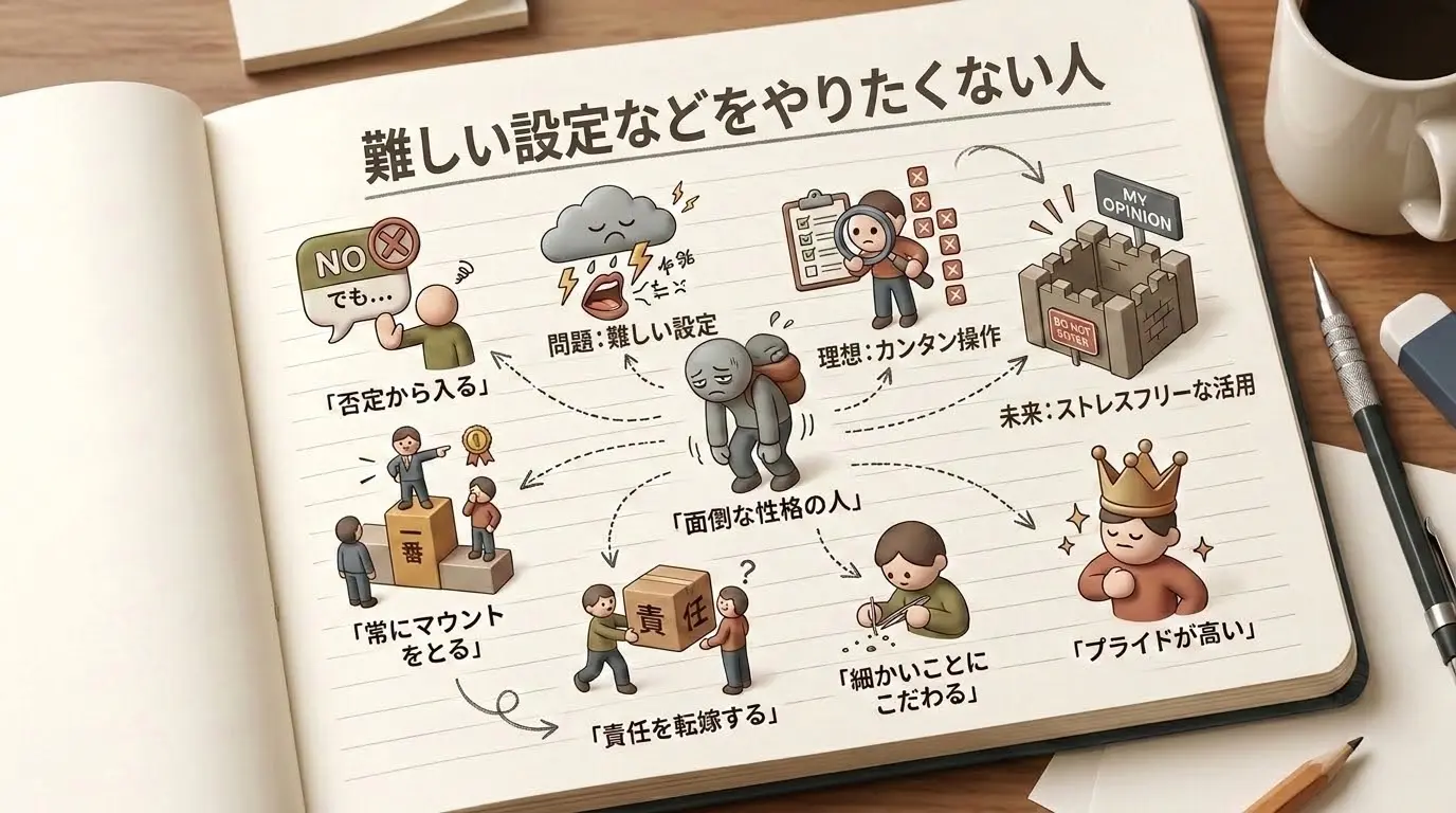 難しい設定などをやりたくない人