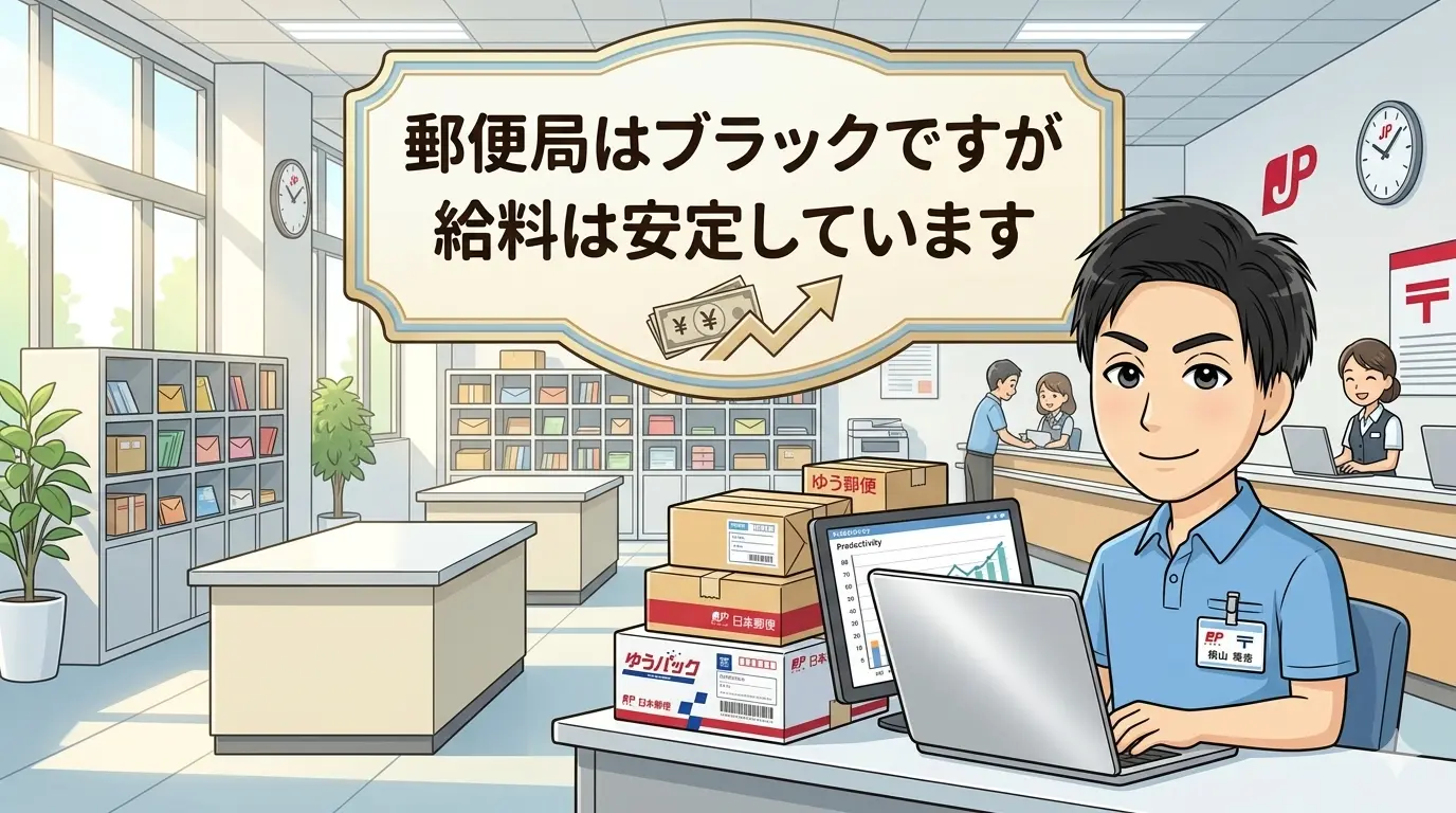 郵便局はブラックですが給料は安定しています