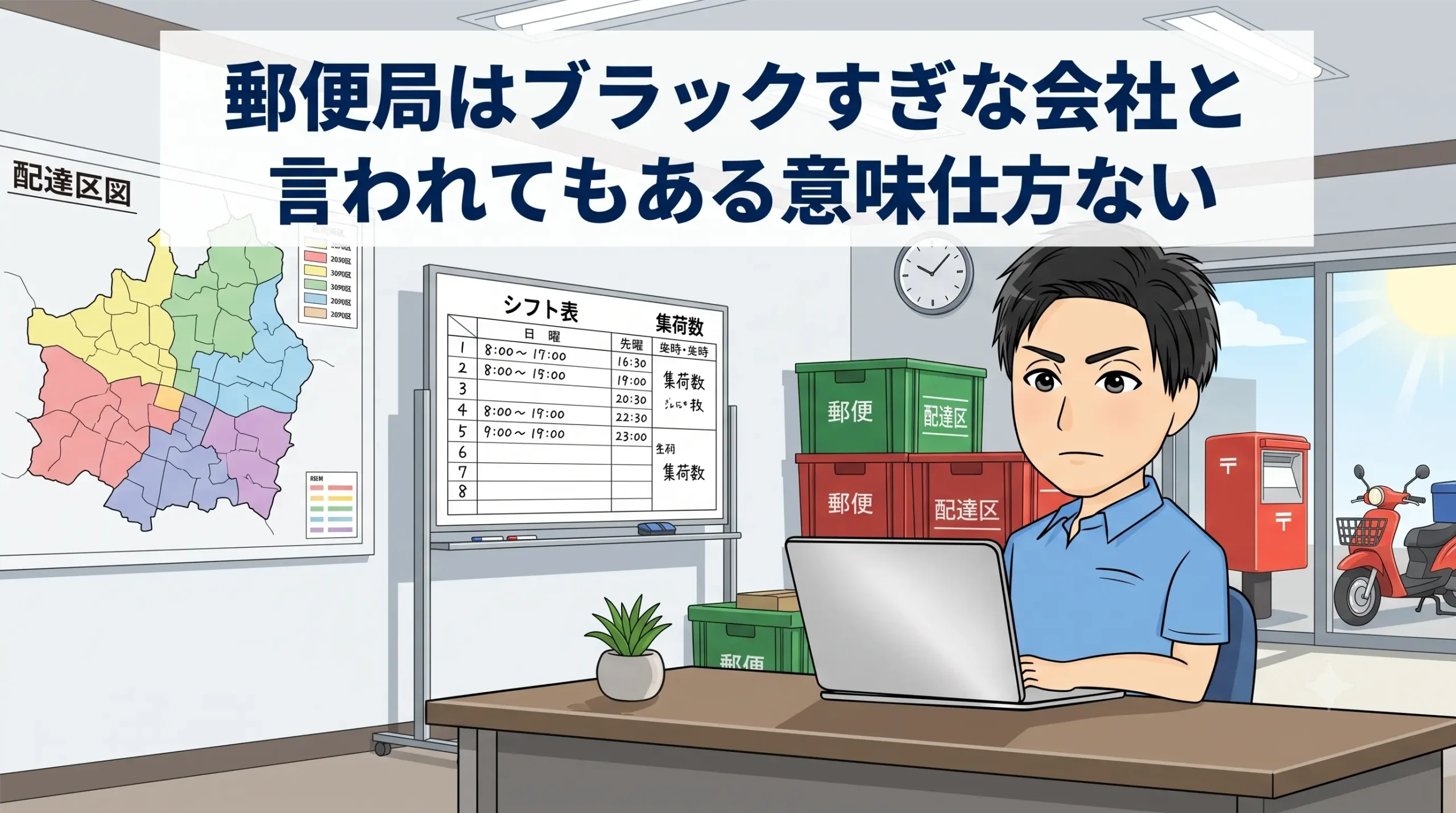 郵便局はブラックすぎな会社と言われてもある意味仕方ない