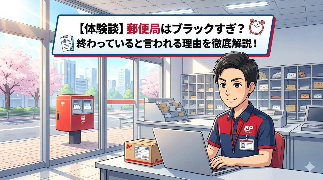 【体験談】郵便局はブラックすぎ？終わっていると言われる理由を徹底解説！