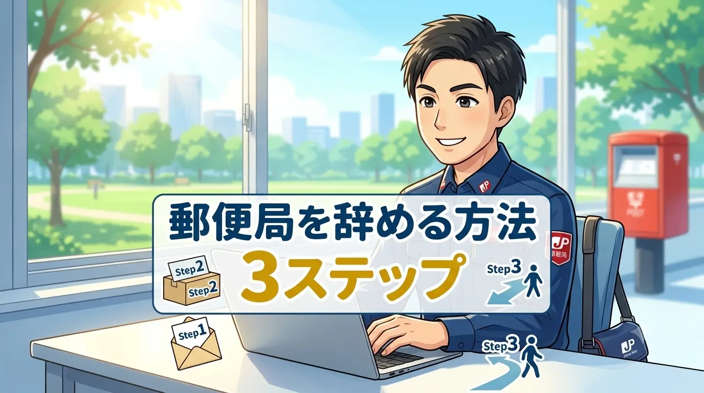 郵便局を辞める方法3ステップ