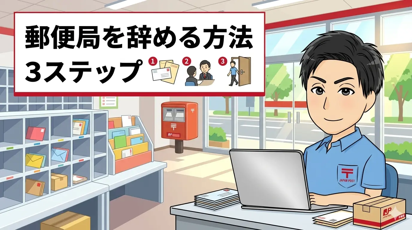 郵便局を辞める方法3ステップ