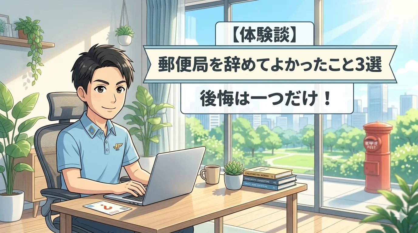 【体験談】郵便局を辞めてよかったこと3選|後悔は一つだけ!