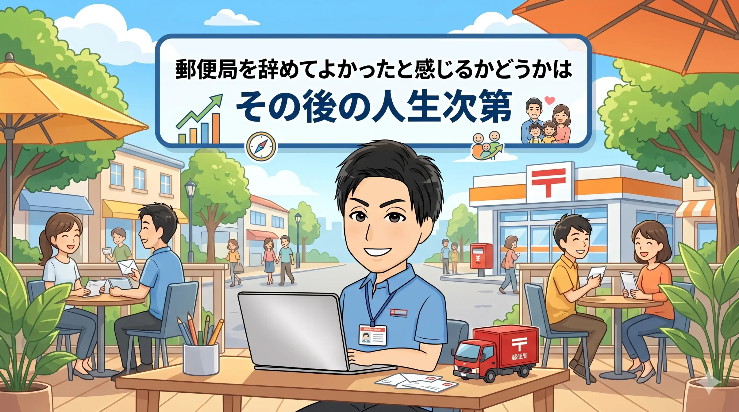 郵便局を辞めてよかったと感じるかどうかはその後の人生次第