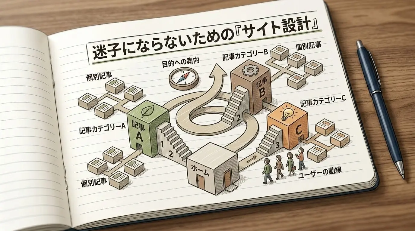 迷子にならないための「サイト設計」を行った