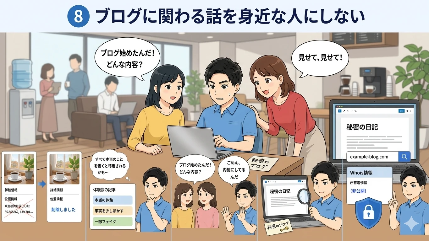 ブログ話を拒否するおか君