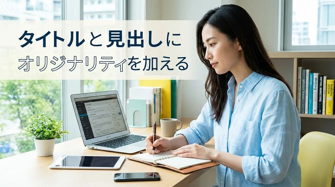 タイトルと見出しにオリジナリティを加える