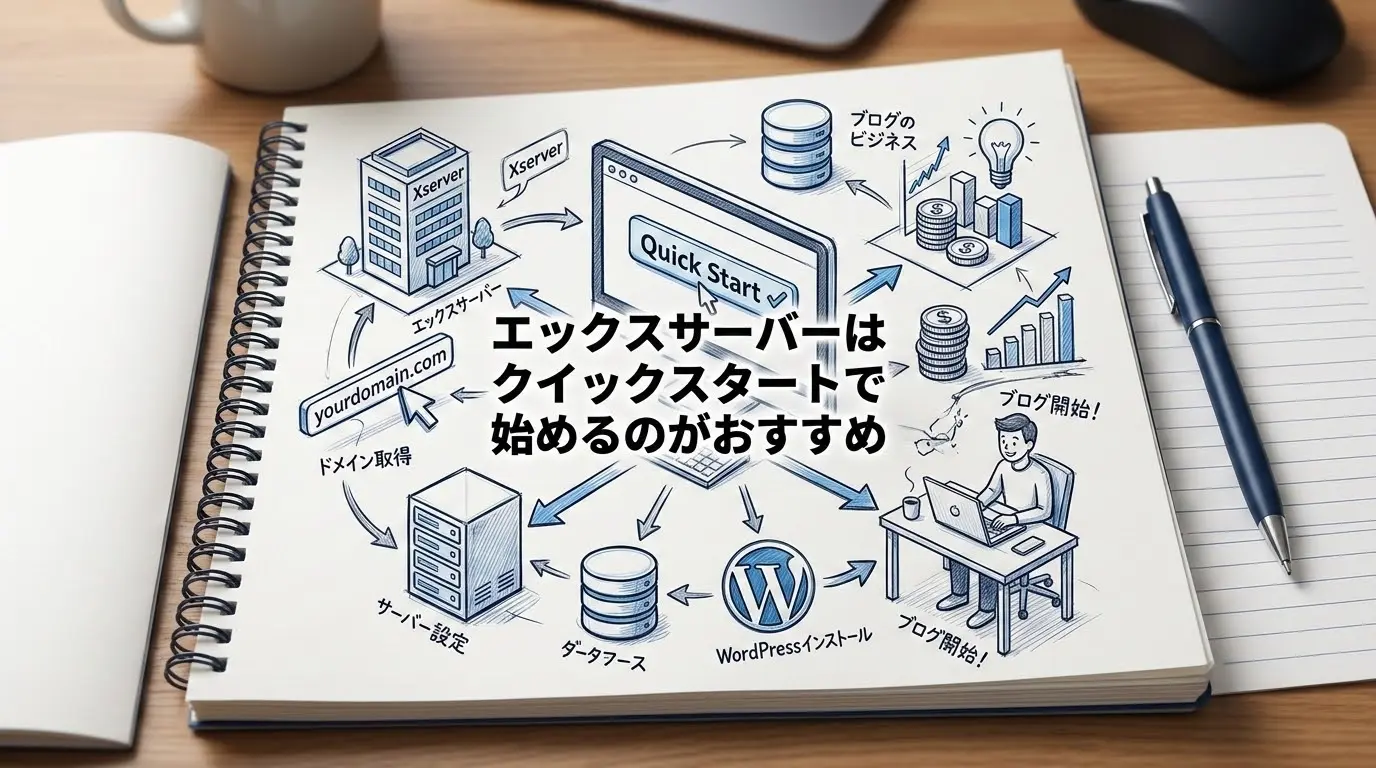 エックスサーバーはクイックスタートで始めるのがおすすめ