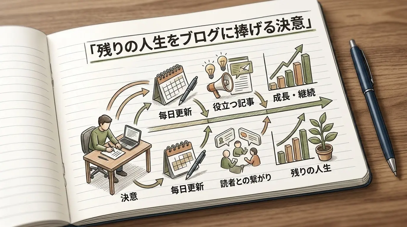ジャンルを決めたら残りの人生をブログに捧げると決意した