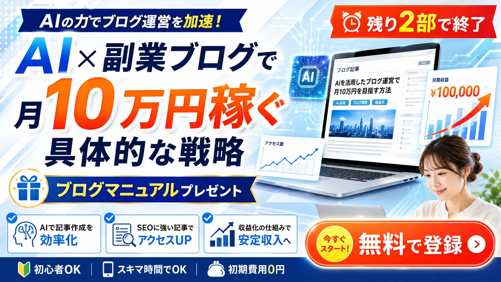 AI×副業ブログ講座のご案内