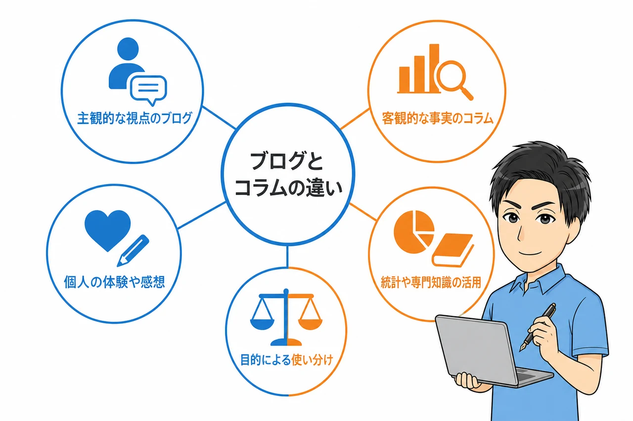 ブログとコラムの決定的な違いは主観か客観かの差