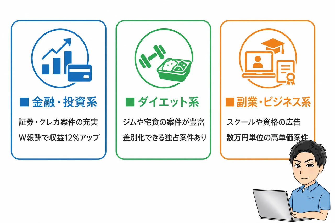 もしもアフィリエイトが向いているジャンル3選
