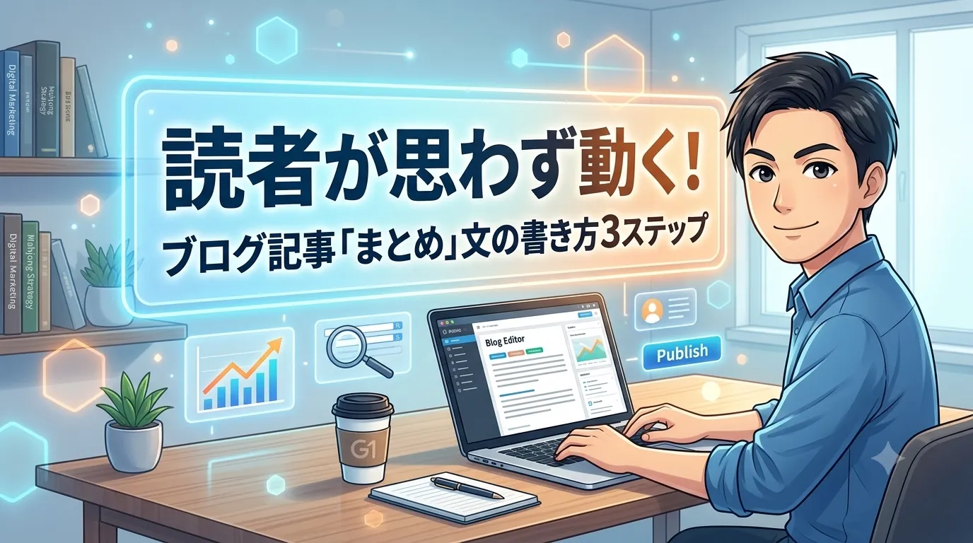 読者が思わず動く！ブログ記事「まとめ」文の書き方3ステップ