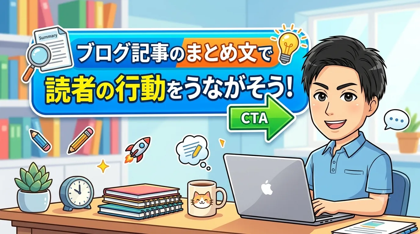 まとめ：ブログ記事のまとめ文で読者の行動をうながそう！