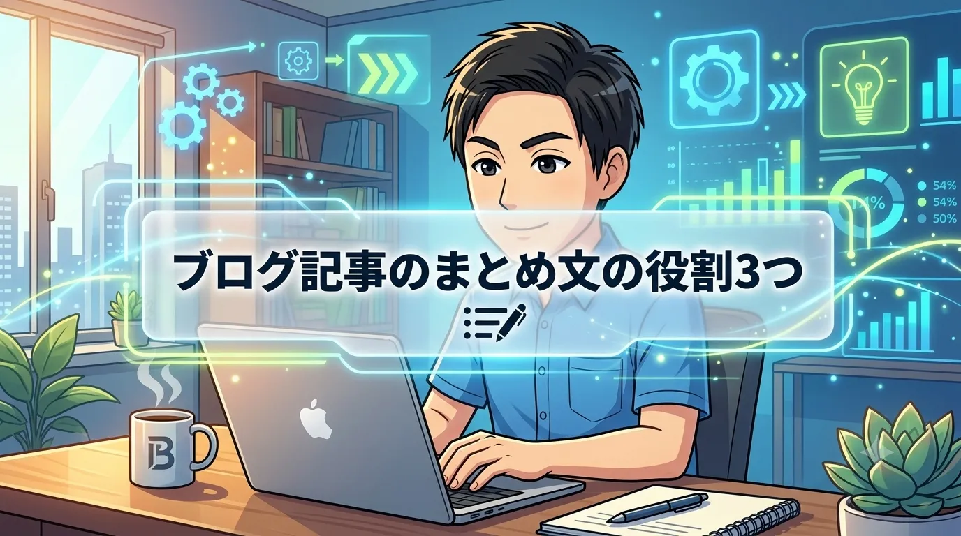 ブログ記事のまとめ文の役割3つ