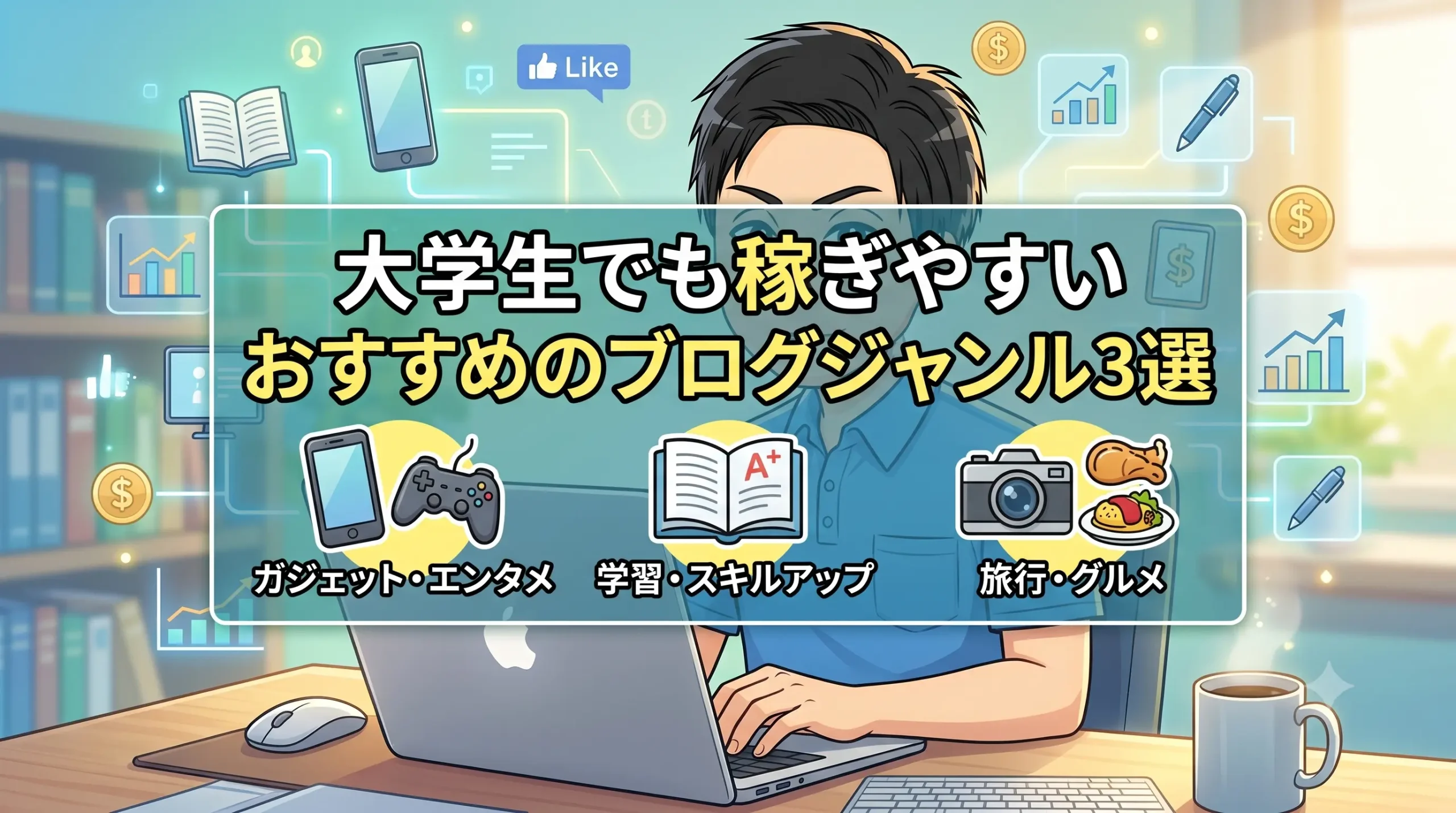 大学生でも稼ぎやすいおすすめのブログジャンル3選