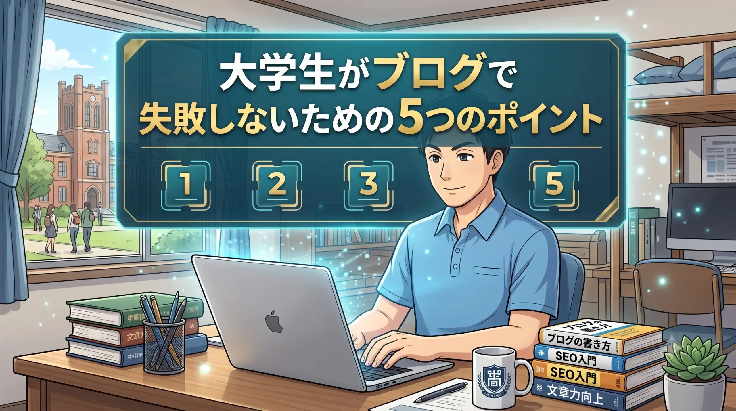 大学生がブログで失敗しないための5つのポイント