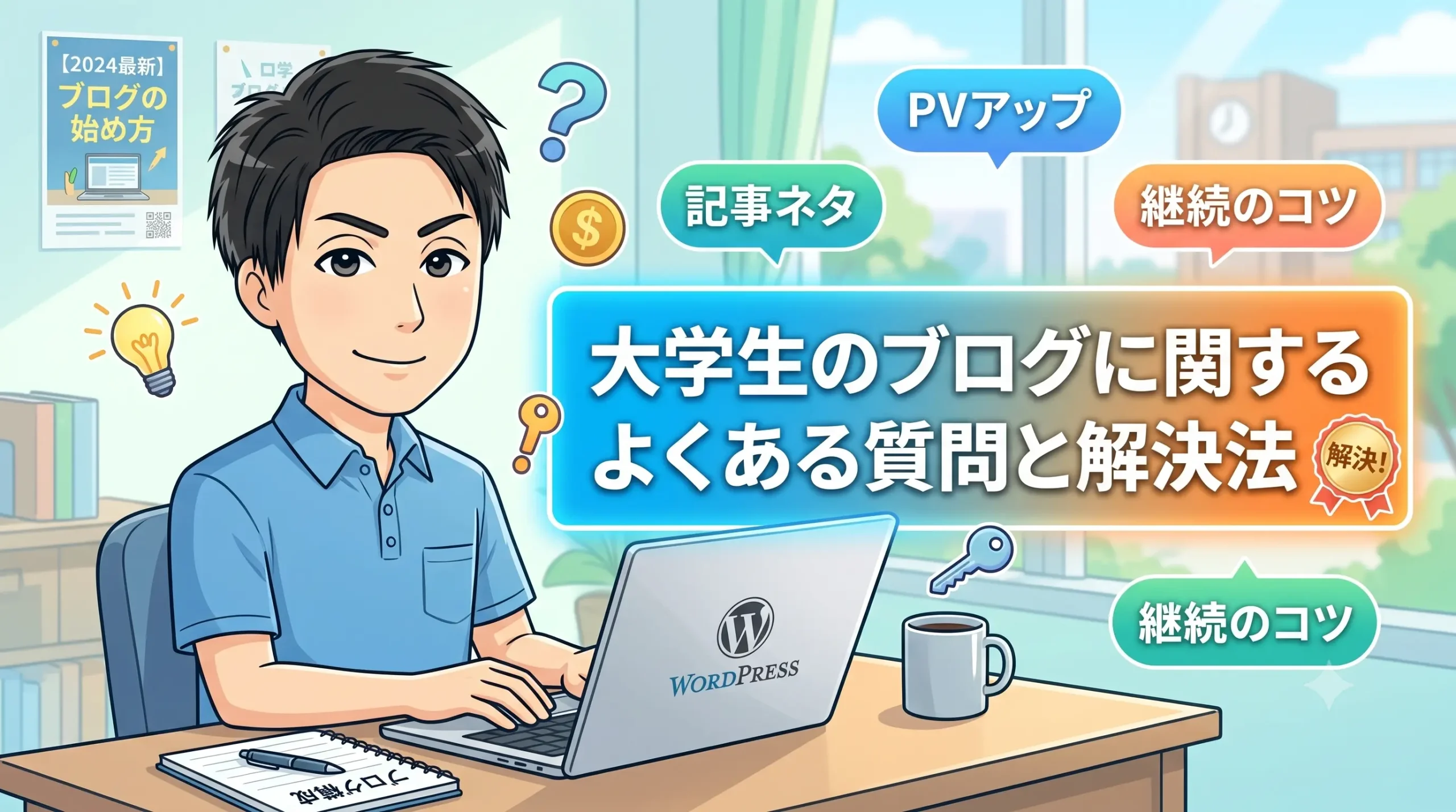大学生のブログに関するよくある質問と解決法