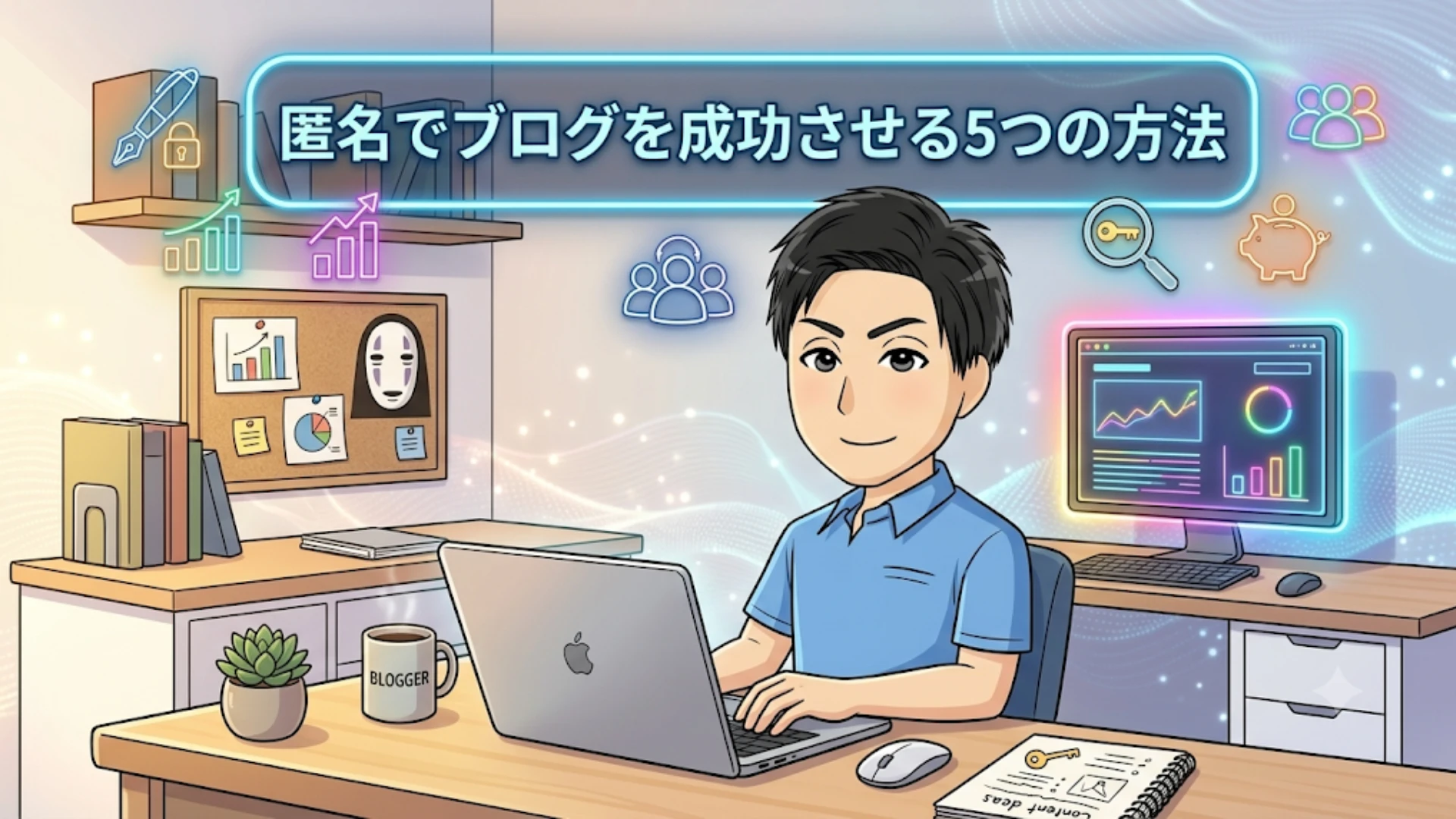 実名に抵抗がある方へ！匿名でブログを成功させる5つの方法