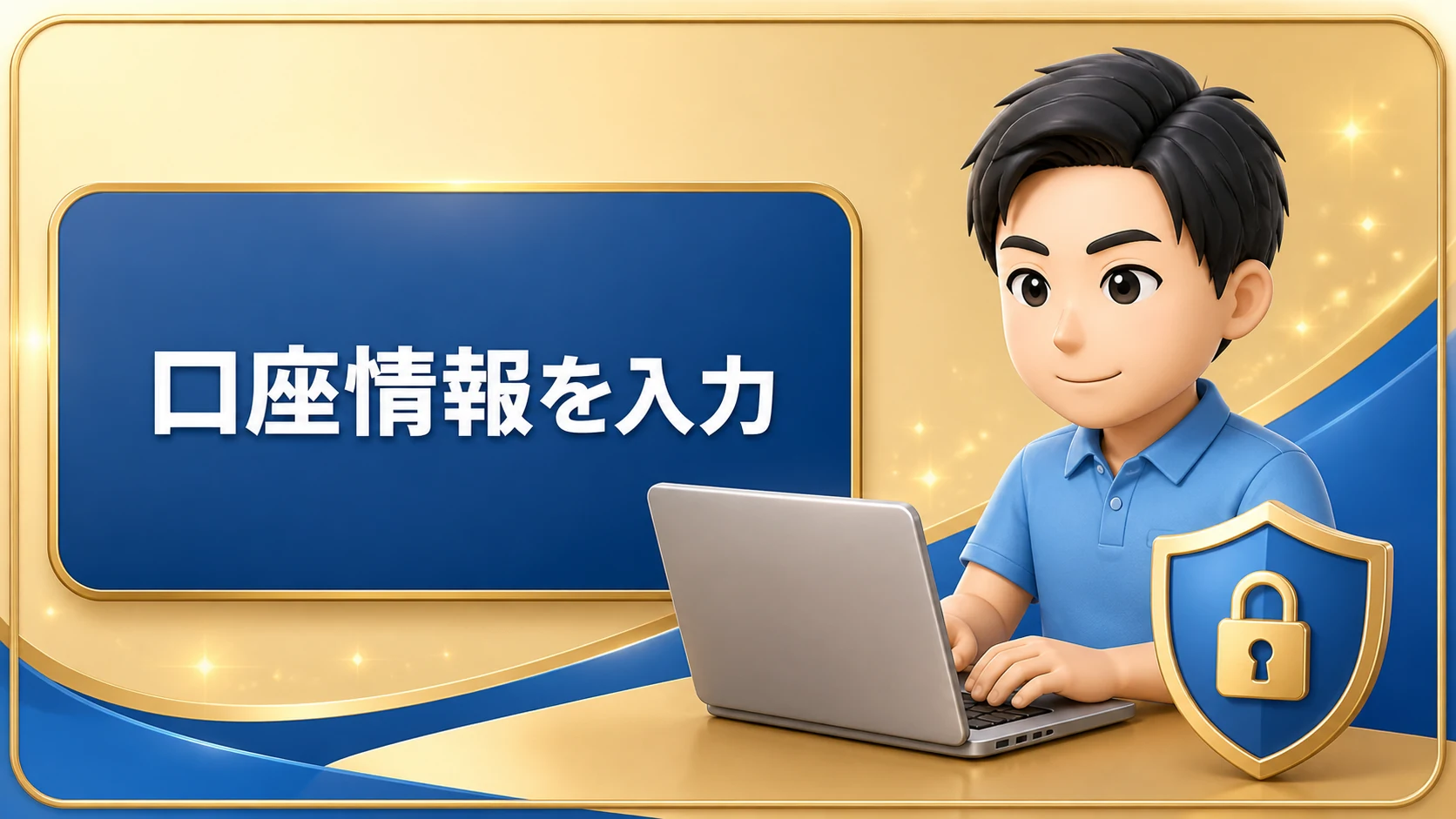 口座情報を入力する