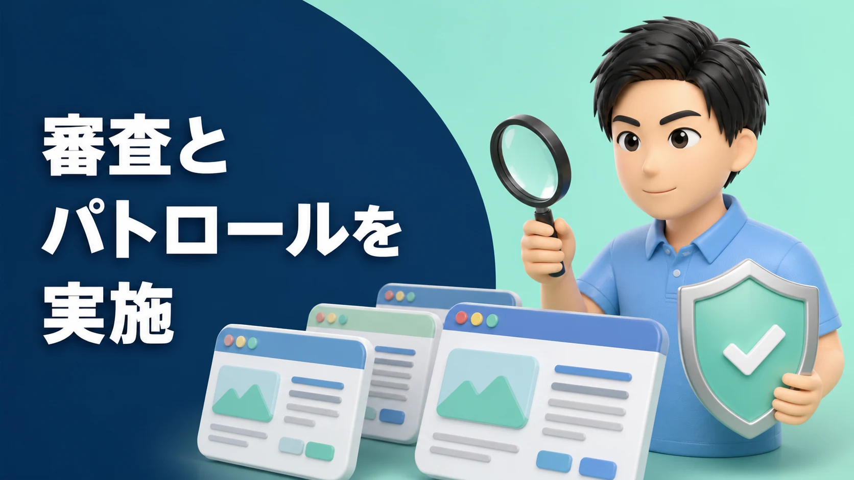 登録メディアの審査と定期的なパトロールを実施しているから