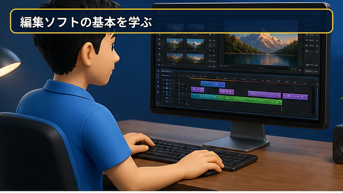 動画編集ソフトの基本操作を身につける