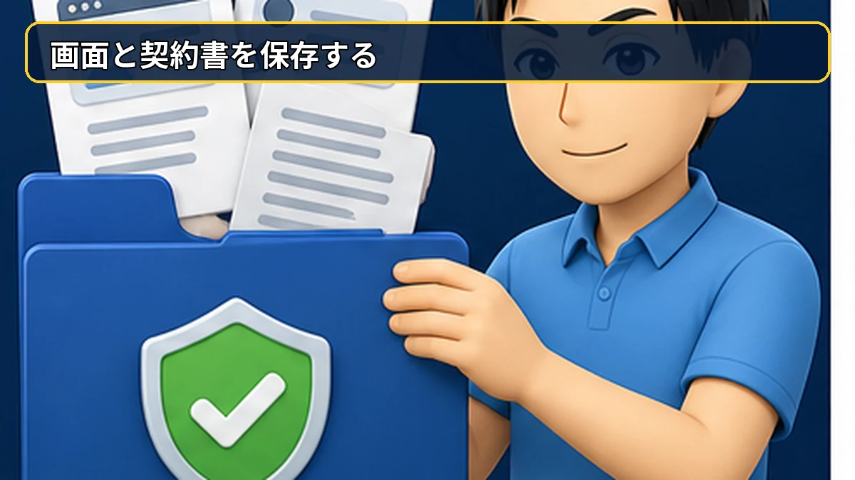 求人画面・メッセージ・契約書を保存する