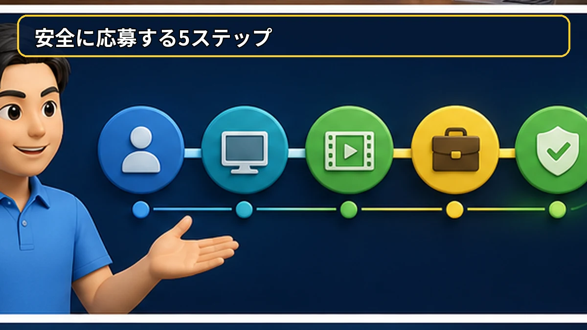 未経験から安全に動画編集求人へ応募する5ステップ