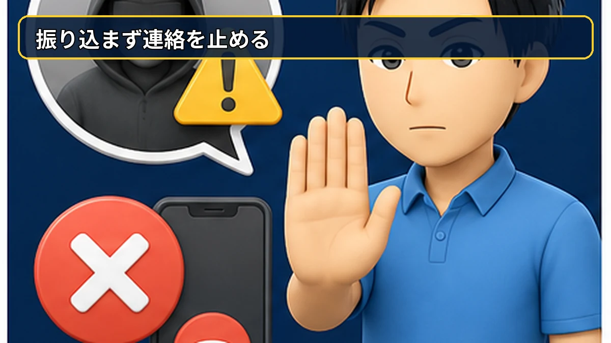 お金を振り込まず連絡を止める