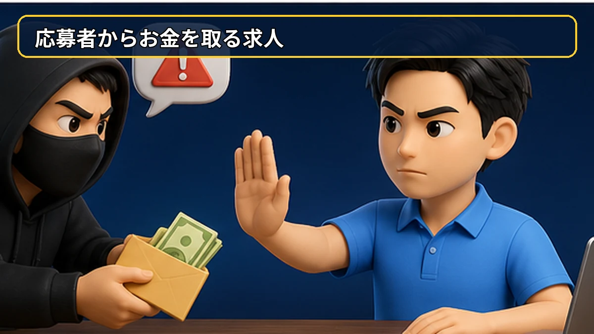 怪しい求人は応募者からお金を取ろうとする