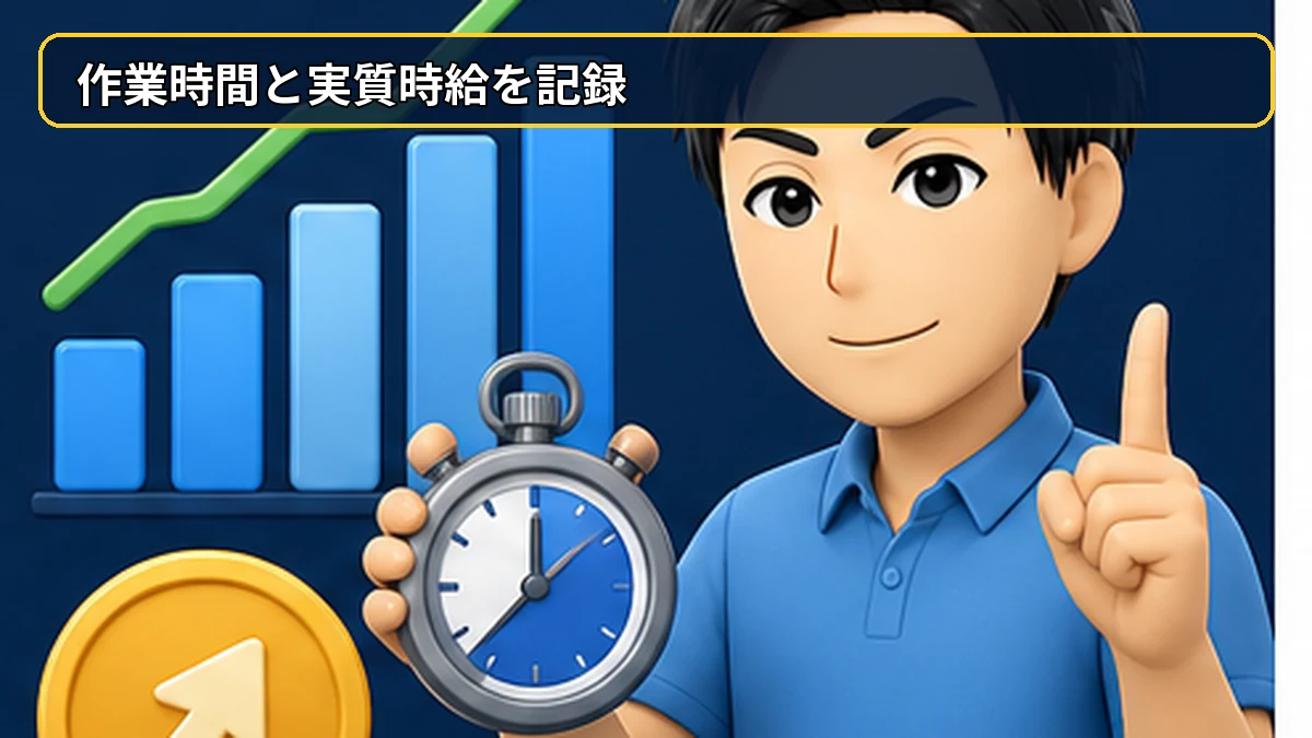 作業時間を記録して実質時給を改善する