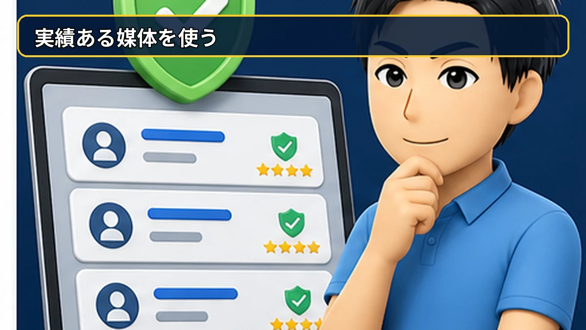 クラウドソーシングなど実績のある媒体を使う